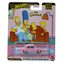 Hot Wheels The Simpsons family car in packaging with family illustration