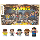 Box of 'The Goonies' Little People figures with characters and skull design.