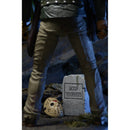 Jason (Friday the 13th Part 6) Ultimate 7" Scale NECA Action Figure, closeup of mask and gravestone