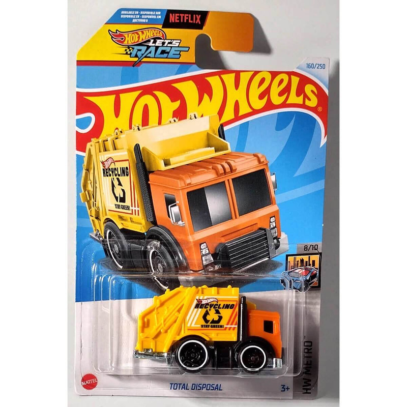 Hot Wheels 2024 Mainline HW Metro Series 1:64 Scale Diecast Cars (International Card) Total Disposal