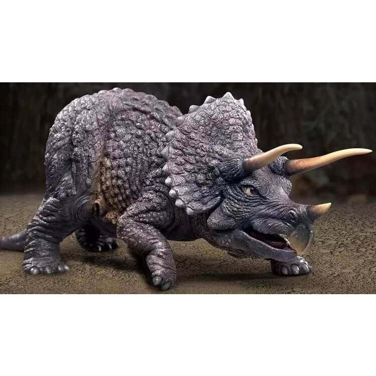 Star Ace X-Plus Triceratops Harryhausen 100 Year Ann. Series 15-Inch (Model Kit) SA9012M, finished painted model, right side