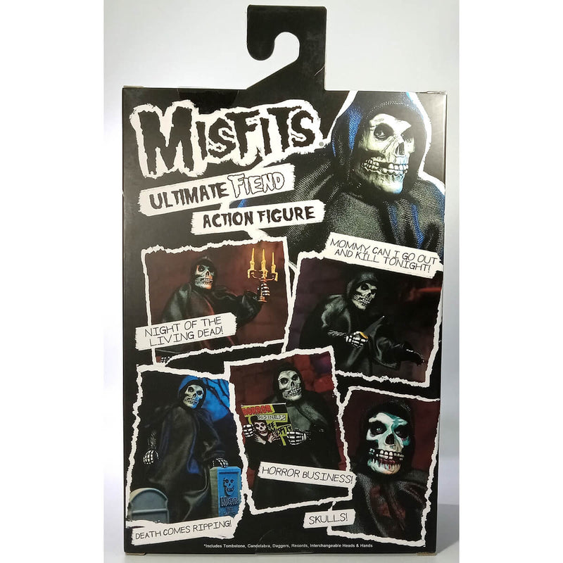 NECA The Misfits Ultimate Fiend 7-Inch Scale Action Figure Back Cover of Packaging