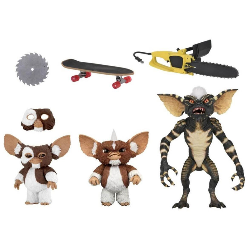 Evolution of a Gremlin Gremlins 40th Anniversary Box Set 7” Scale Action Figures, unpackaged