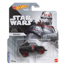 Hot Wheels Star Wars Wrecker toy car in packaging with character helmet