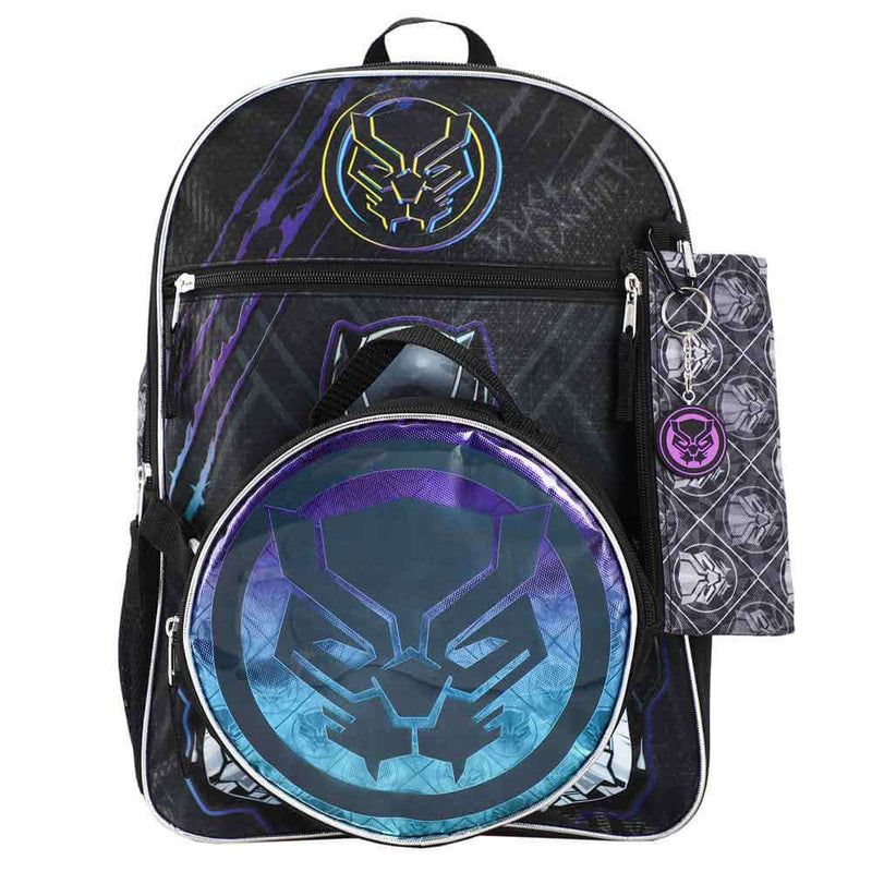 Bioworld Marvel Black Panther 5 Piece Backpack Set
