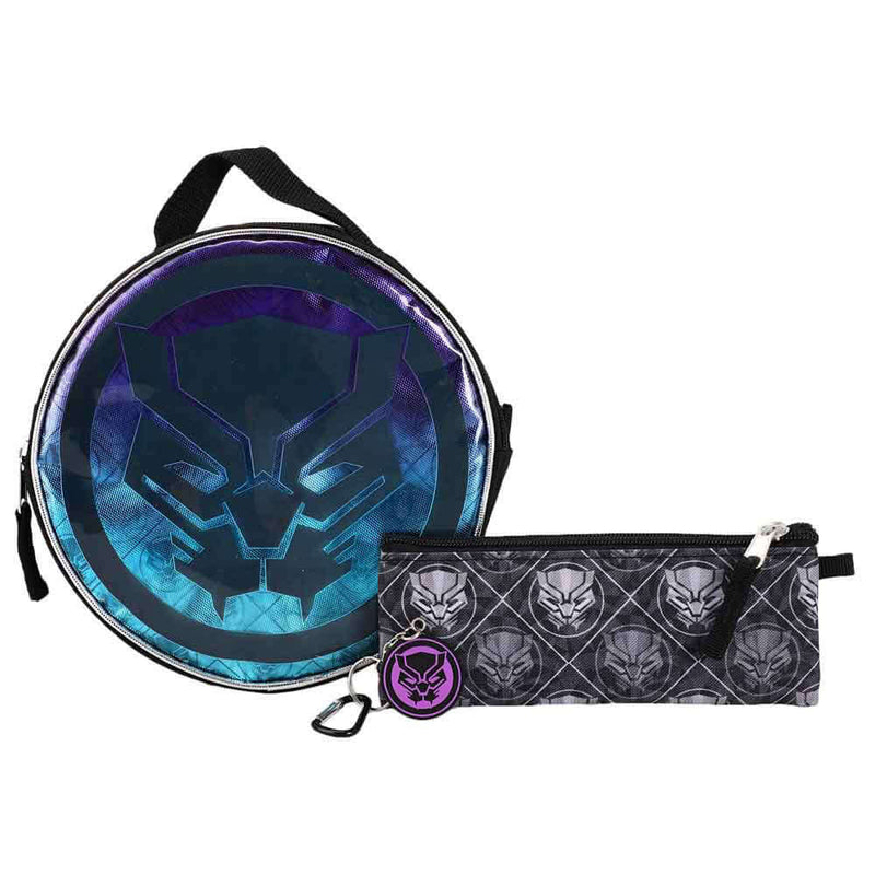 Bioworld Marvel Black Panther 5 Piece Backpack Set, accessories