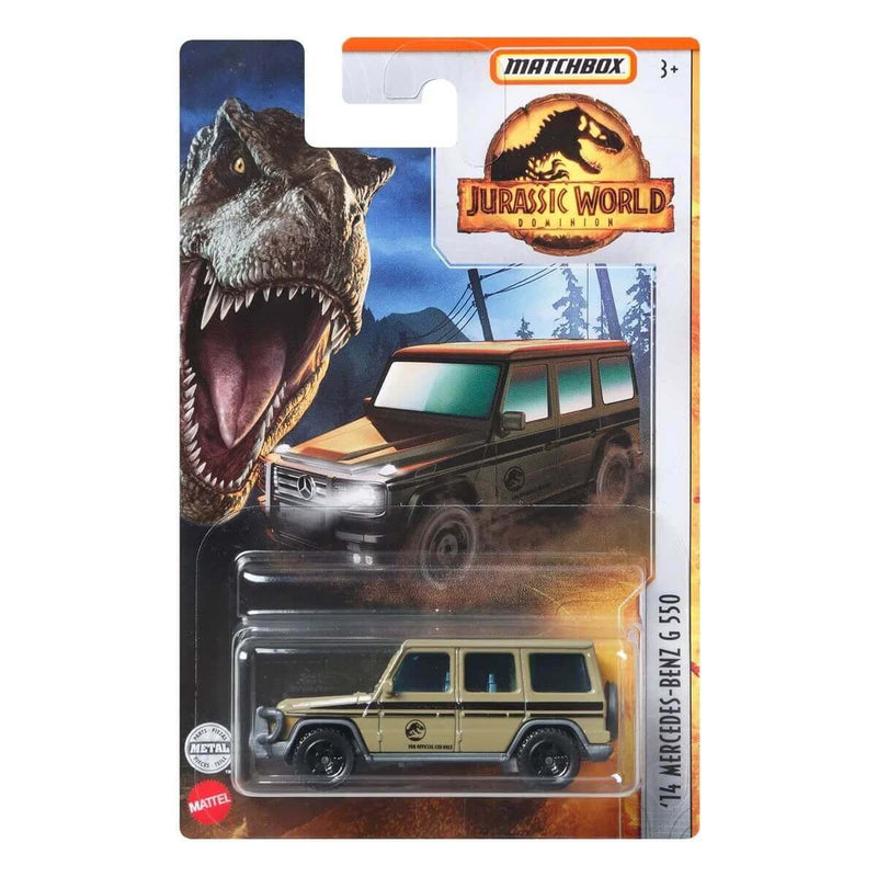 Matchbox 2022 Jurassic World Dominion 1:64 Die-Cast Vehicles Mix 5, '14 Mercedez-Benz G 550