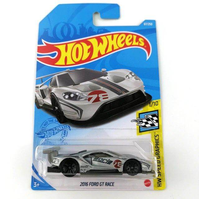 Hot Wheels 2021 Speed Graphics 2016 Ford GT Race (Silver) 67/250