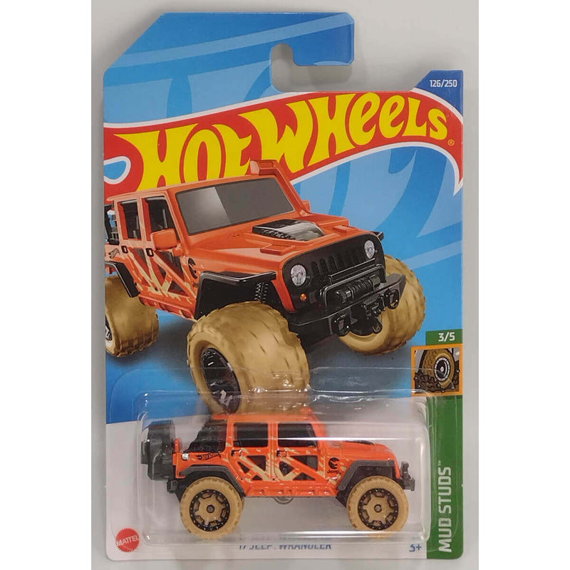 Hot Wheels 2022 Mainline Mud Studs Series Cars (International Card) '17 Jeep Wrangler Treasure Hunt 3/5 126/250