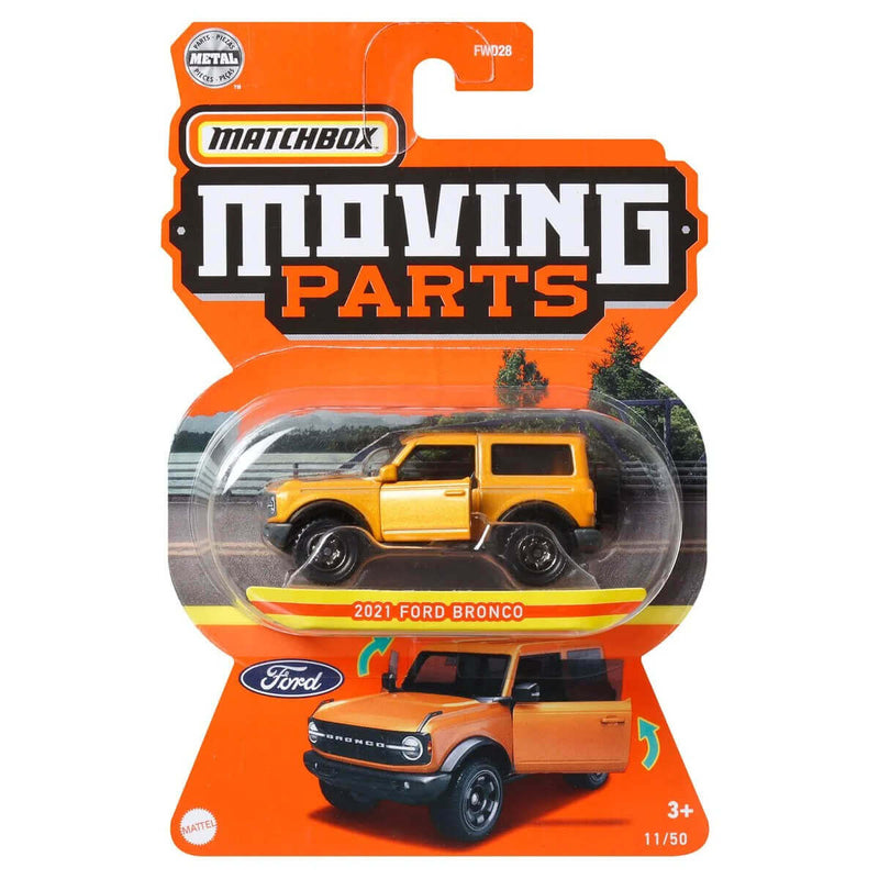 Matchbox Moving Parts 2022 Wave 5 Vehicles, 2021 Ford Bronco