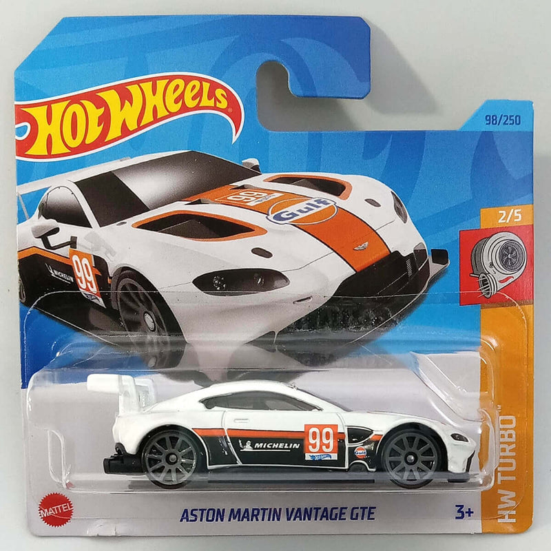 Hot Wheels 2023 Mainline HW Turbo Series Cars (Short Card) Aston Martin Vantage GTE HKK84 2/5 98/250