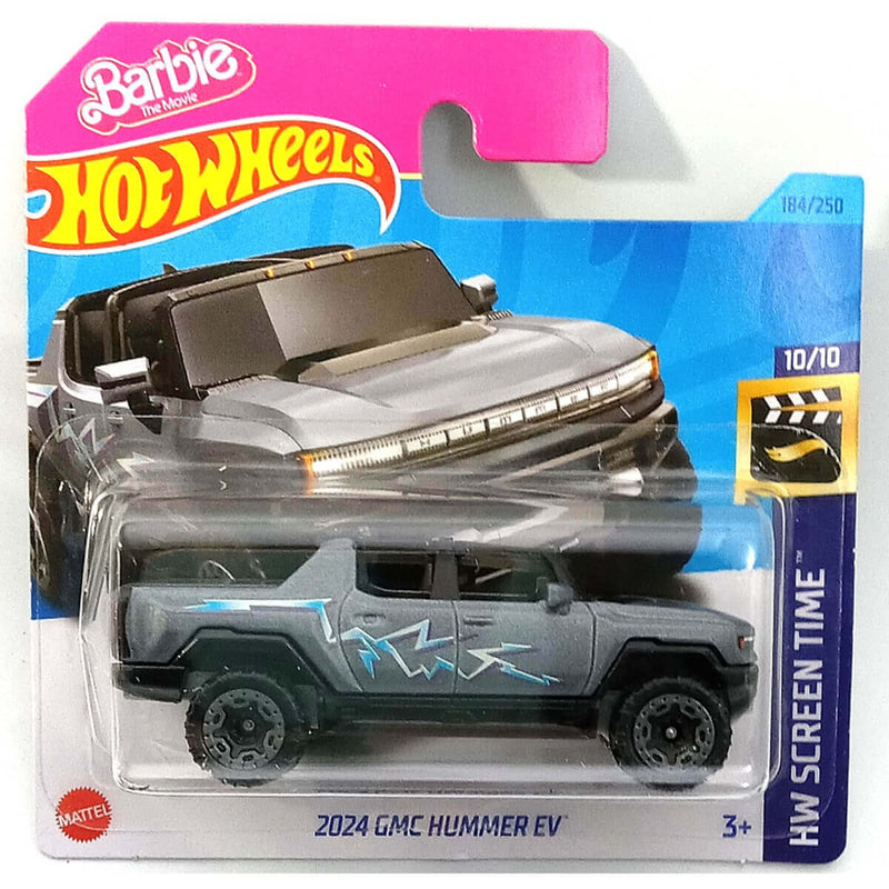 Hot Wheels 2023 Mainline HW Screen Time Series Cars (Short Card) Barbie The Movie 2024 GMC Hummer EV HKH13 10/10 184/250