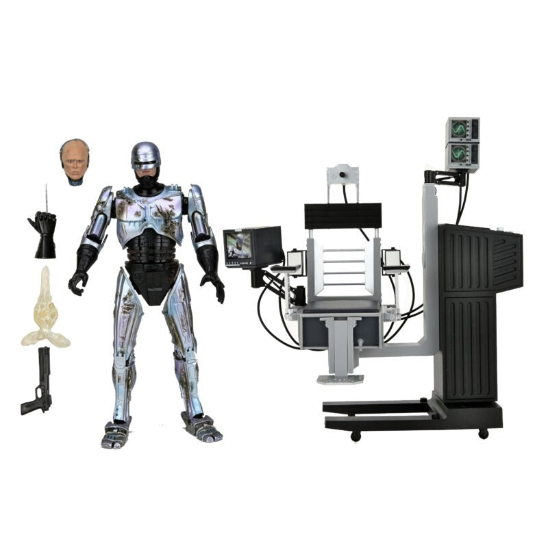NECA Ultimate Battle-Damaged RoboCop 7 Inch Scale Action Figure w/ Articulated Chair Accessory