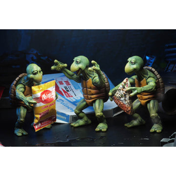 Teenage Mutant Ninja Turtles Action Figures NECA Baby Turtles Set – Larger  Than Life Toys and Comics