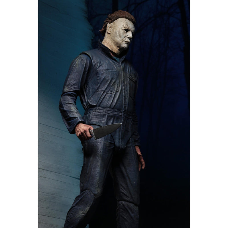 NECA Halloween 2018 Ultimate Michael Myers 7" Scale Action Figure side view holding knife
