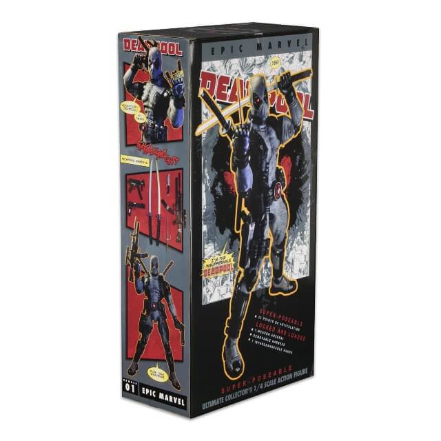 NECA Marvel Classics X-Force Deadpool 1/4 Scale Action Figure