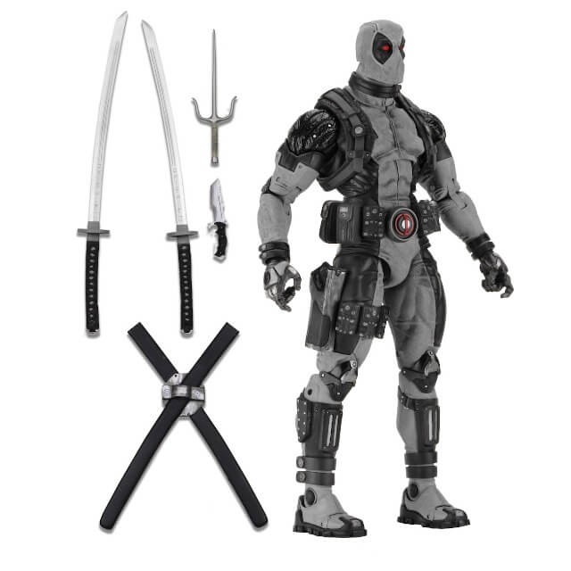 NECA Marvel Classics X-Force Deadpool 1/4 Scale Action Figure