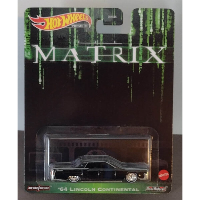 Hot Wheels Premium 2022 Retro Entertainment 1:64 Die-Cast Vehicles (Mix 6), Matrix '64 Lincoln Continental