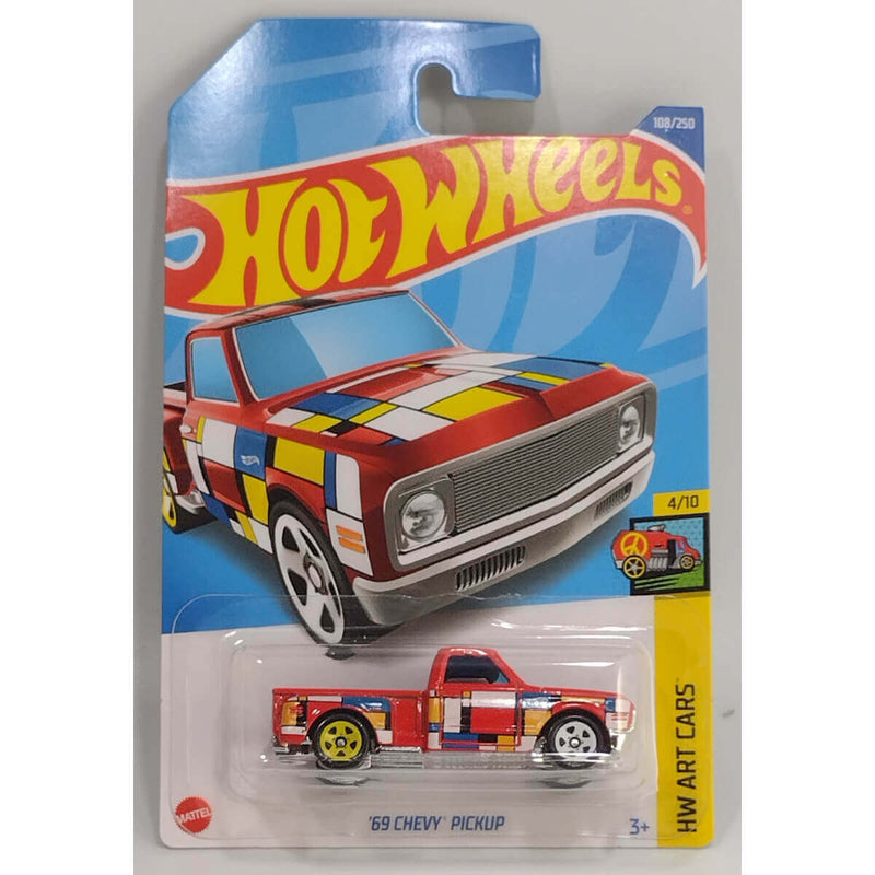 Hot Wheels 2022 HW Art Cars Series Cars '69 Chevy Pickup 4/10 108/250