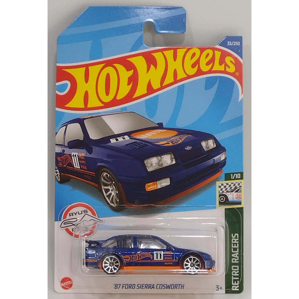 Hot Wheels 2022 Retro Racers Series Cars '87 Ford Sierra Cosworth 1/10 33/250