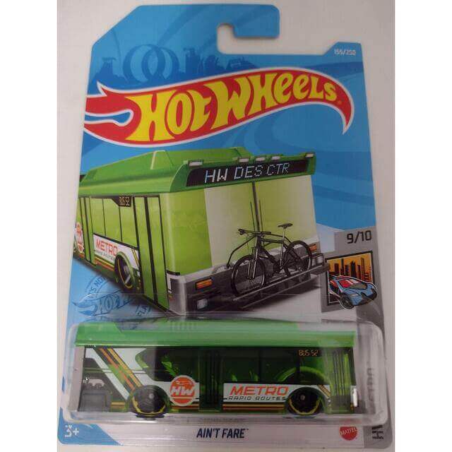 Hot Wheels 2021 HW Metro Ain't Fare (Green) 9/10 155/250