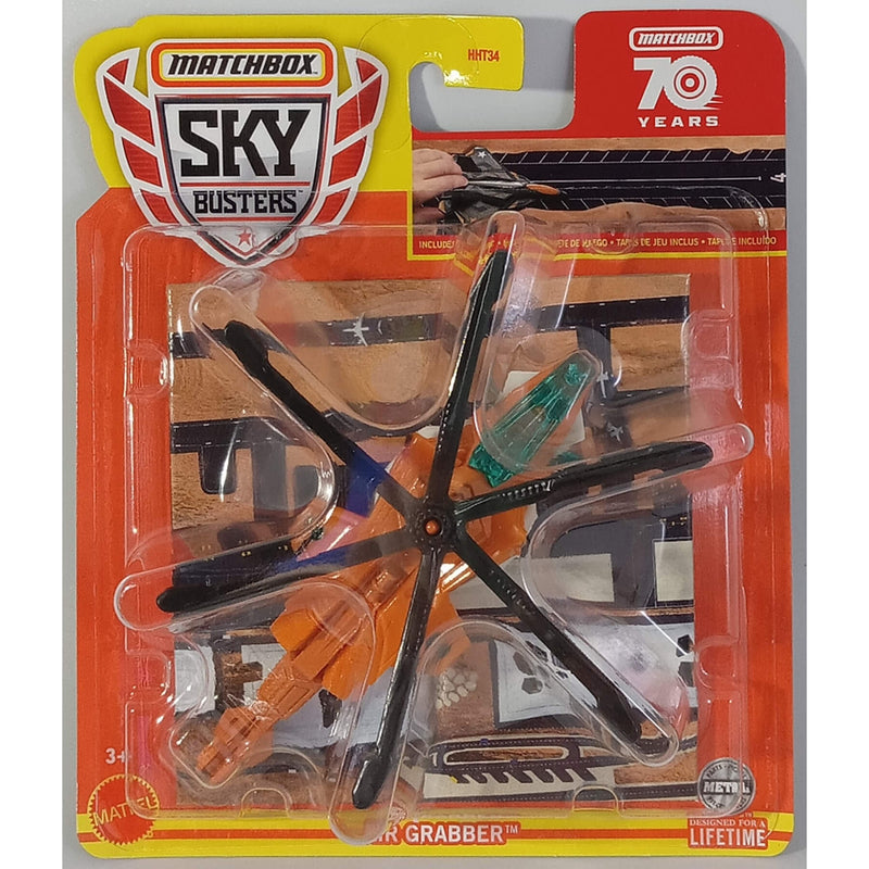Matchbox 2023 Sky Busters (Mix 2) 1:64 Scale Die-Cast Vehicles, Air Grabber 32/32