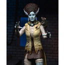 NECA Teenage Mutant Ninja Turtles X Universal Monsters Ultimate April as The Bride of Frankenstein 7” Scale Action Figure, closeup with rat on shoulder