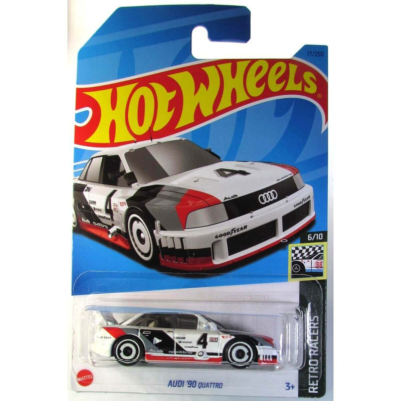 Hot Wheels 2023 Mainline Retro Racers Series 1:64 Scale Diecast Cars (International Card), Audi '90 Quattro