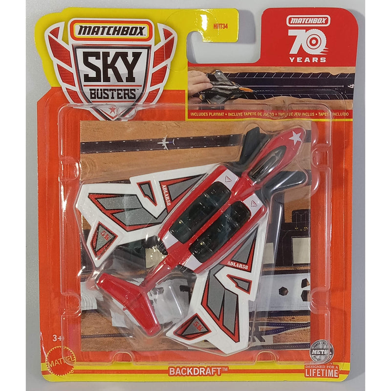Matchbox 2023 Sky Busters (Mix 2) 1:64 Scale Die-Cast Vehicles, Backdraft 19/32