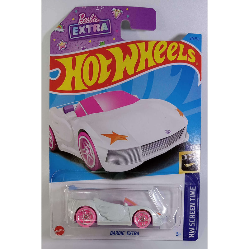 Hot Wheels 2023 Mainline HW Screen Time Series 1:64 Scale Diecast Cars (International Card), Barbie Extra 3/10 57/250 HKH11