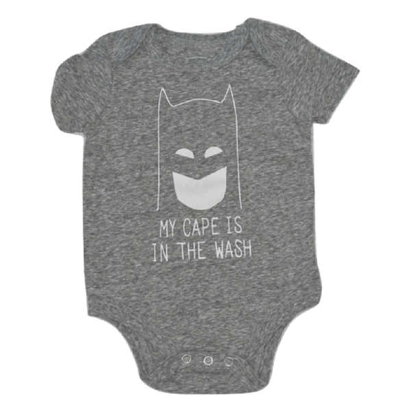 Batman 'My Cape is in the Wash' Newborn Baby Onesie