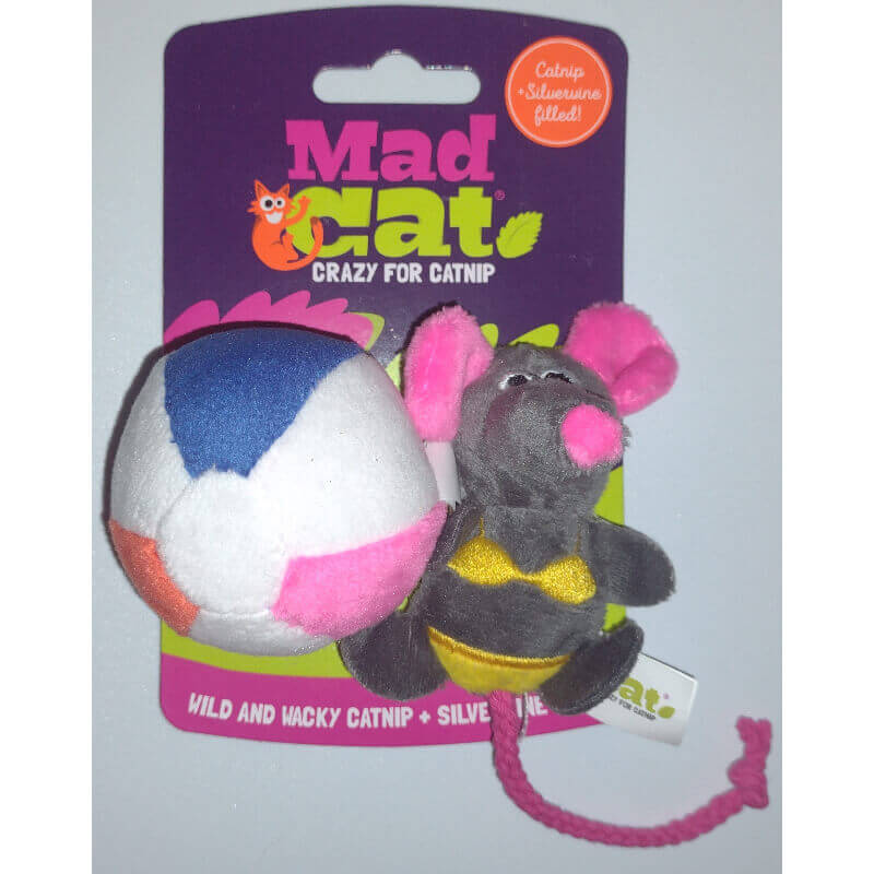 Mad Cat Beach Babe 2 Pack Cat Toy