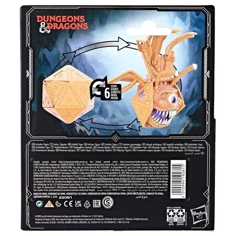 Dungeons & Dragons Honor Among Thieves Dicelings D20 Converting Figures, Beholder Packaging back