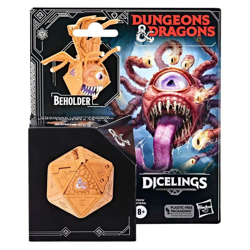 Dungeons & Dragons Honor Among Thieves Dicelings D20 Converting Figures, Beholder Packaging Front
