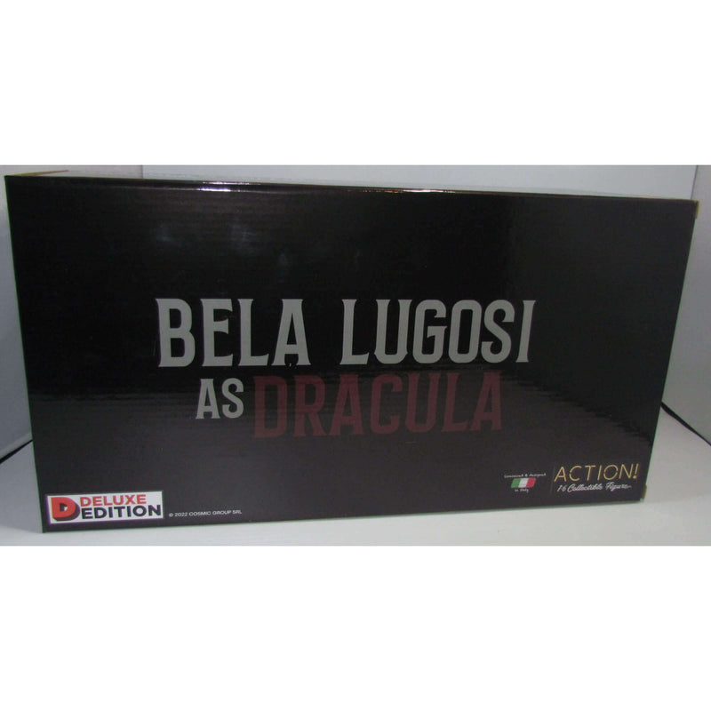 Infinite Statue X Kaustic Plastik Bela Lugosi as Dracula Deluxe Limited Ed. 1/6 Scale 12" Action Figure Set IK-2102D, coffin package left side