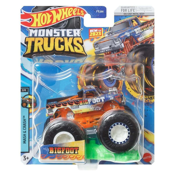 Hot Wheels 2023 1:64 Die-Cast Monster Trucks (Mix 1), Bigfoot
