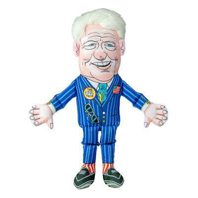 Bill Clinton Political 17" Squeaker Dog Toy