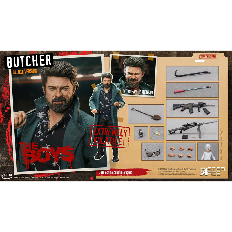 Star Ace The Boys Billy Butcher Deluxe Version 1/6 Scale 12 Inch Collectible Action Figure