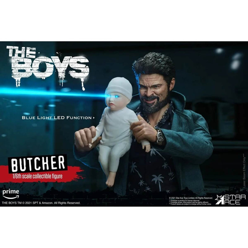 Star Ace The Boys Billy Butcher Deluxe Version 1/6 Scale 12 Inch Collectible Action Figure with laser baby