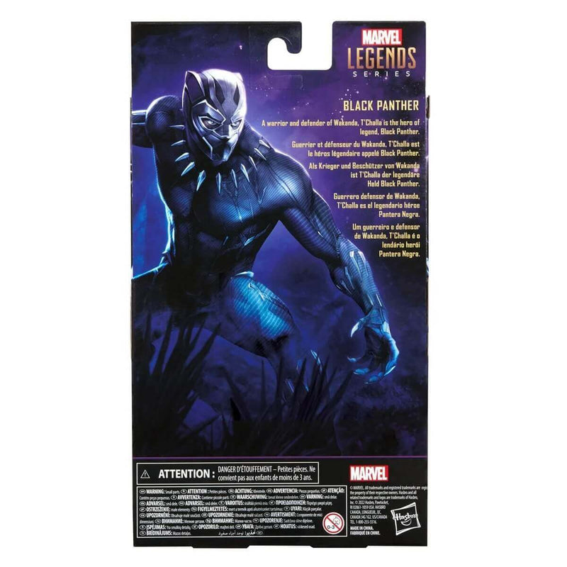 Hasbro Black Panther Marvel Legends Legacy Collection 6-Inch Action Figures, Black Panther Box Back