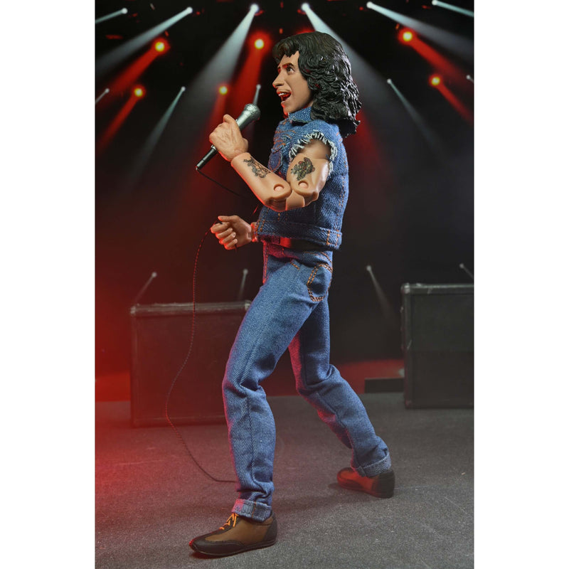 NECA AC/DC Bon Scott 8” Clothed Action Figure singing