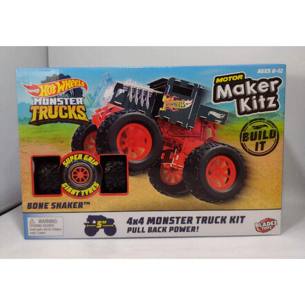 Hot Wheels Motor Maker Kitz Monster Trucks Bone Shaker