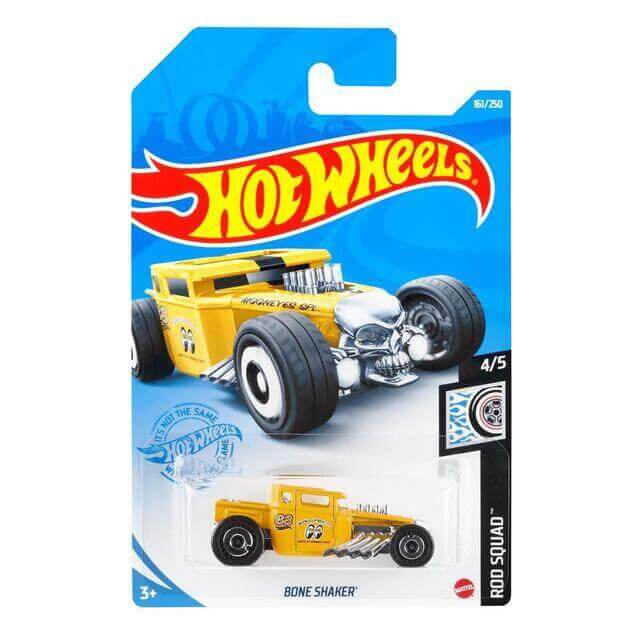 Hot Wheels 2021 Rod Squad Series Cars Bone Shaker (Yellow) 4/5 161/250