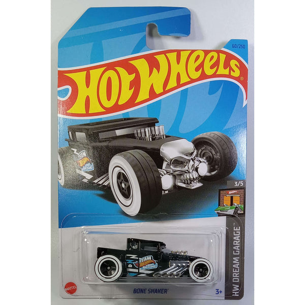 Hot Wheels 2023 Mainline HW Dream Garage Series 1:64 Scale Diecast Cars (International Card), Bone Shaker 3/5 60/250 HKH21