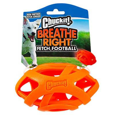 Breathe Right Fetch Football Dog Toy