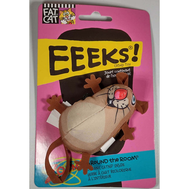 FAT CAT® Classic Eeeks! Cat Toy Brown Mouse