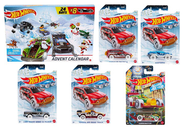 Hot Wheels Holiday 6-Piece Bundle