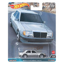 Hot Wheels Premium 2023 Car Culture 'Canyon Warriors' 1:64 Scale Diecast Vehicles Mercedes-Benz 500 E