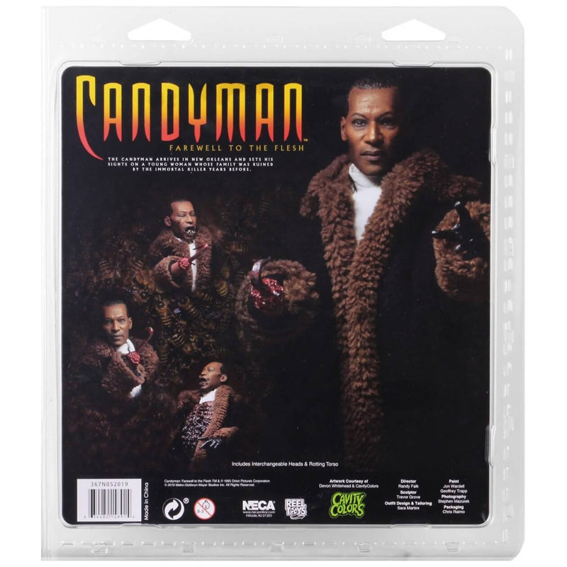 NECA Candyman 8 Inch Clothed Action Figure, Package back