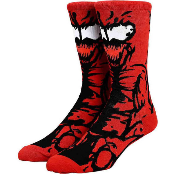 Bioworld Marvel Venom Carnage Crew Socks